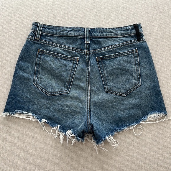 ALEXANDER WANG High Waist Cutoff Denim Jean Shorts - Picture 6 of 7
